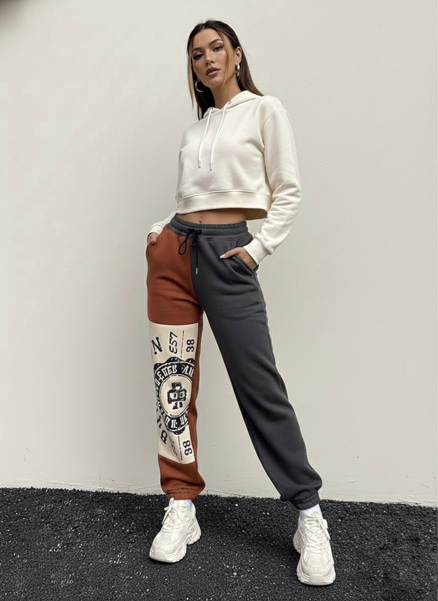 Block Color Sweatpants