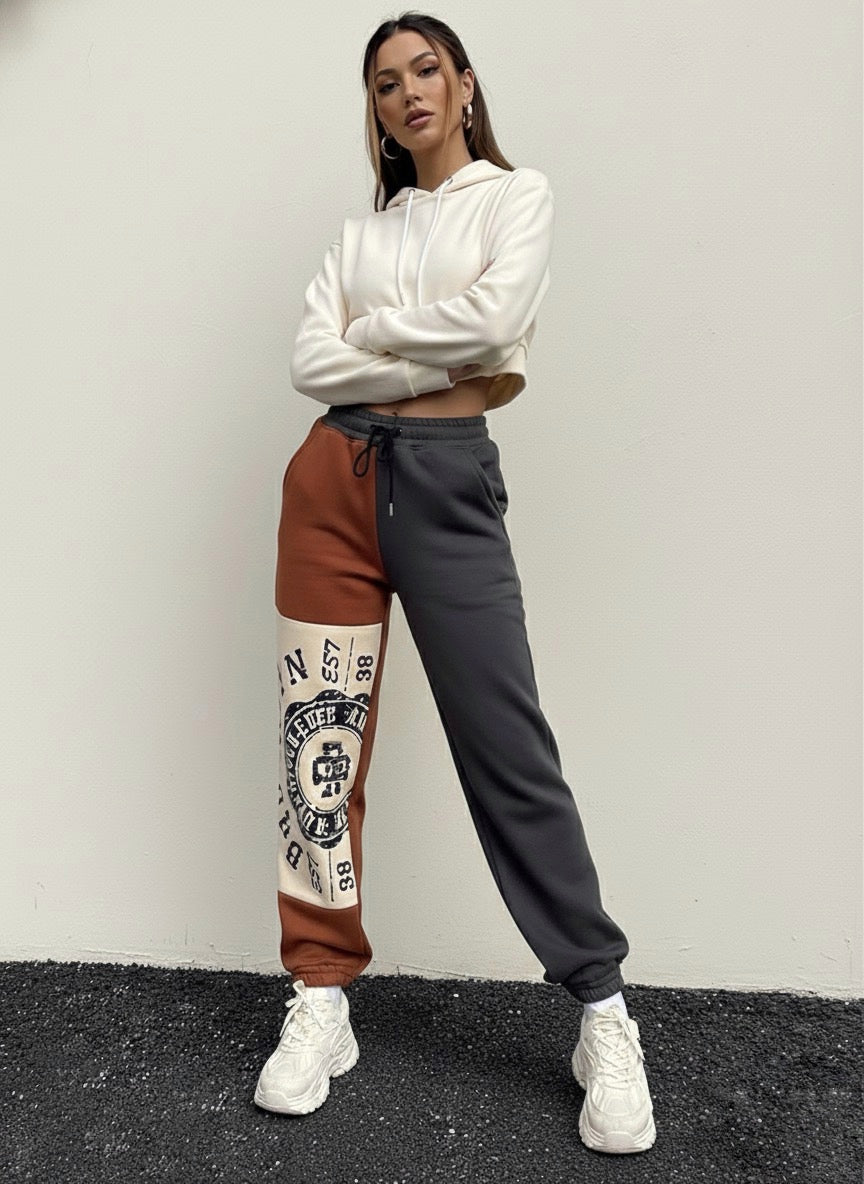 Block Color Sweatpants