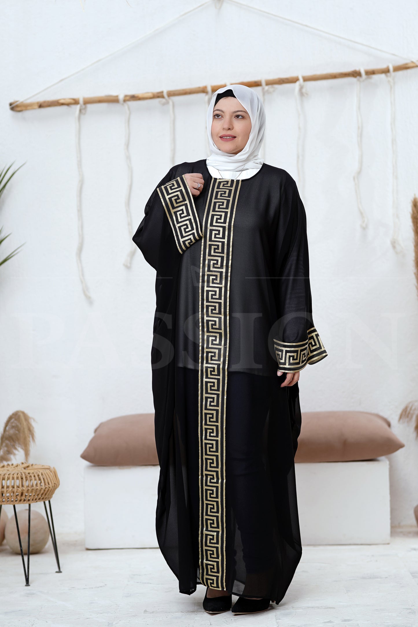 Versacea Elegance Chiffon Abaya